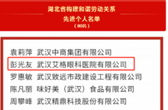 武汉艾格眼科医院党支部书记彭光友同志被评为“湖北省构建和谐劳动关系先进个人”